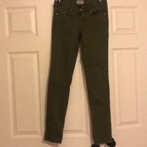 Aeropostale olive green skinny jean
